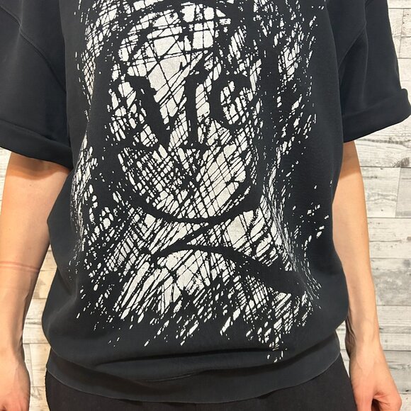 Alexander McQueen Sweatshirt Tee Black size large - Picture 2 of 5